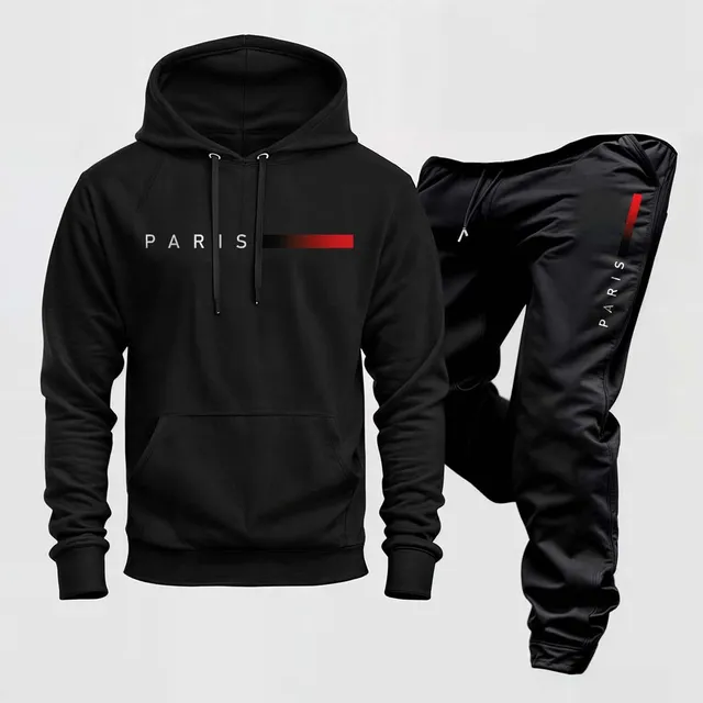 Conjunto Moletom Unissex Paris Blusa Frio Calça Confortavel