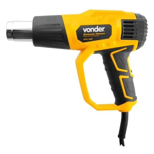 Soprador Térmico Vonder 2000w Stv200 3 Estágios + Acessórios Voltagem Amarelo 127v