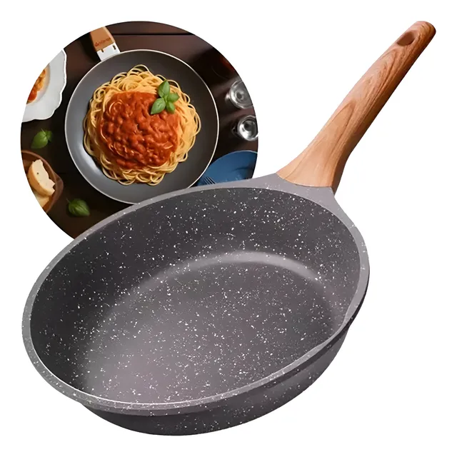 Panela Frigideira Cerâmica De Indução E Gás Compacta Profissional 24 Cm Linha Premium - Aero Home