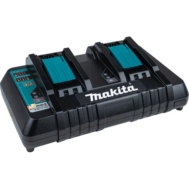 Carregador Duplo De Bateria 18v Dc18rd 127v Makita Origi N.f