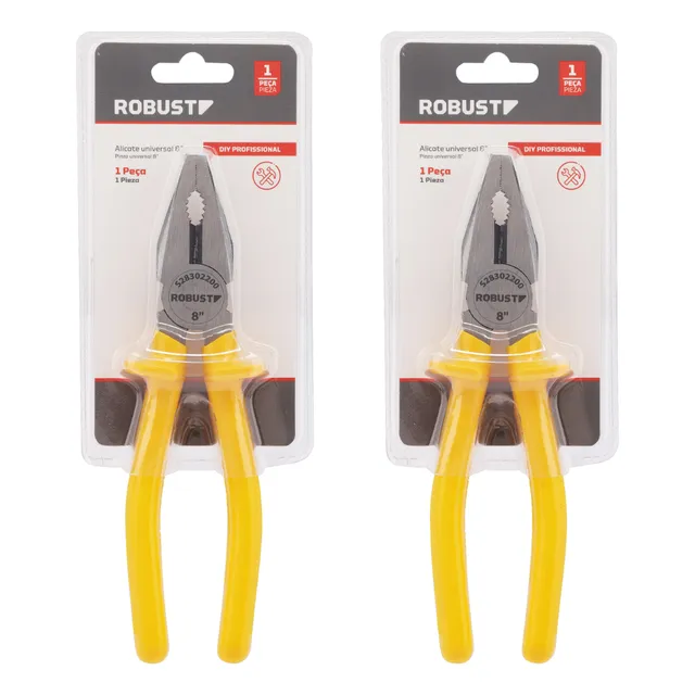 Jogo 2 Alicates Universal 8 Gedore Robust Linha Profissional
