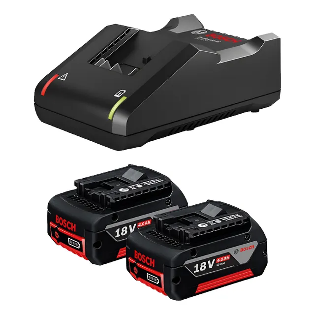 Kit 2 Baterias Gba18v4ah + Carregador Bosch Gal18v-40 Bivolt