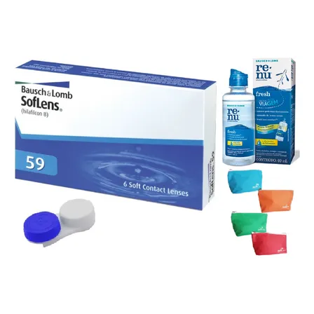 Lente De Contato Soflens 59 Com Grau Miopia Ou Hipermetropia