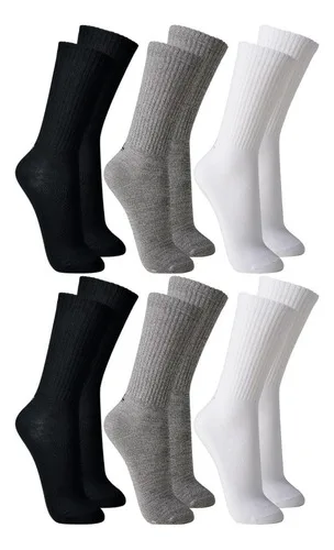 Kit 6 Pares De Meias Lupo Sport Cano Longo Confortável