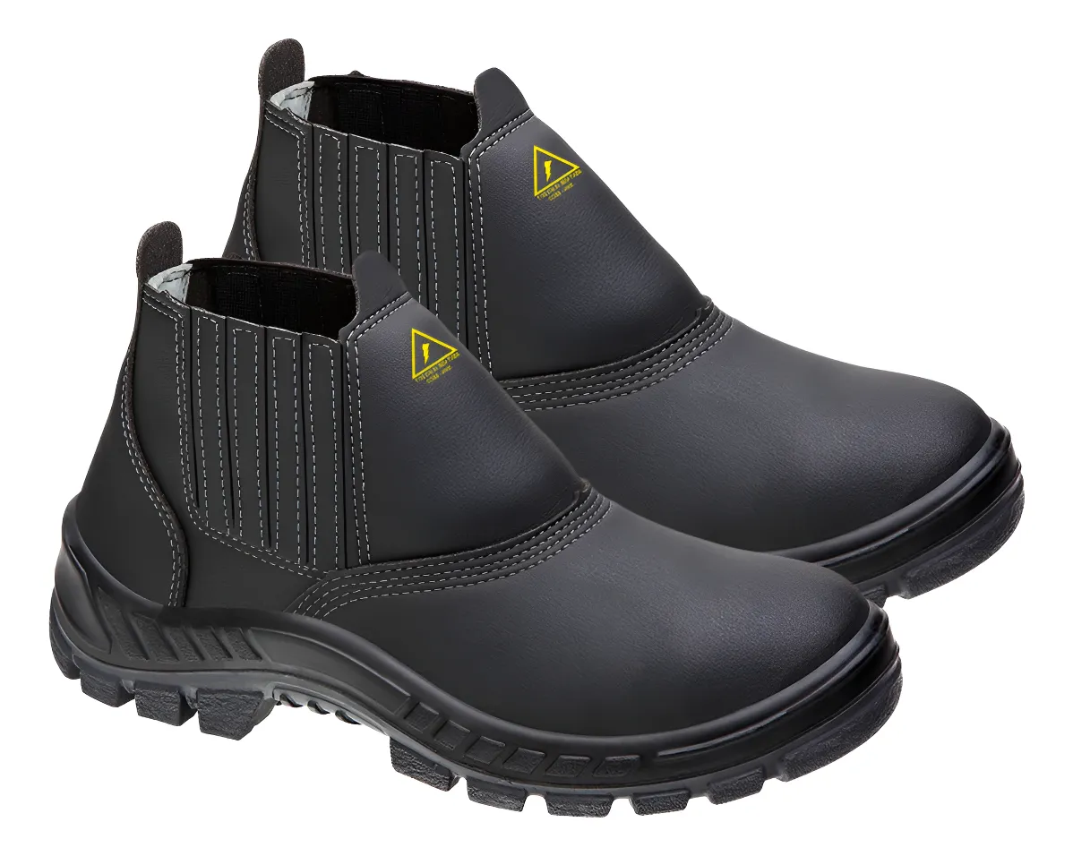 Botina Eletricista Microfibra Bico Pvc Marluvas 70b19 E Bp