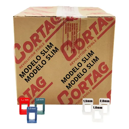 Espaçador Nivelador Slim P Porcelanato Piso 1000 Peça Cortag