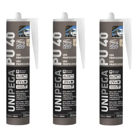 Kit 3 Cola Pu 40 Profissional Placa Revestimento Pvc 3d 400g