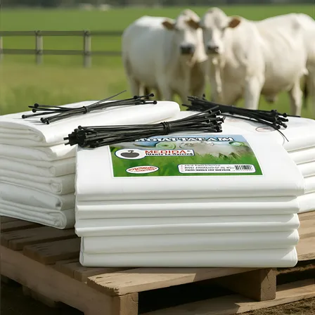 Sacos Para Silagem 52x110 Com 200 Micras + Abraçadeiras