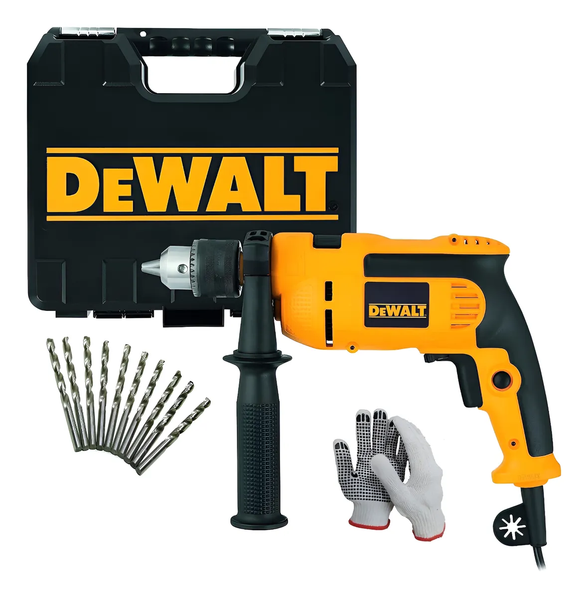 Furadeira Martelete Elétrica 13mm Dewalt 750w + Maleta