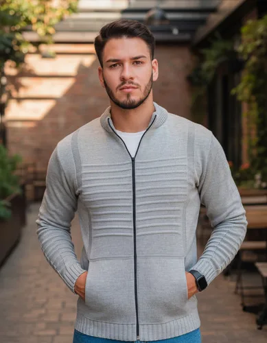 Casaco Sueter Masculino Lã Com Zíper Trico Blusa De Frio