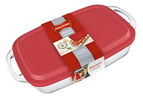 Assadeira Retangular C/ Tp  3,5l Seletta Marinex