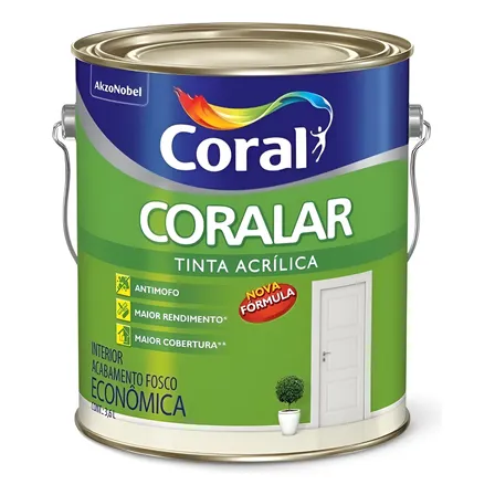 Tinta Coralar Anti Mofo Acrílica 3,6l Escolha Sua Cor