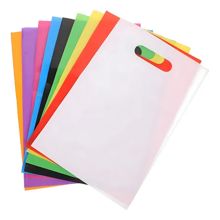 Kit 100 Un Sacolas Plásticas Boca Palhaço 30x40 Alça Vazada