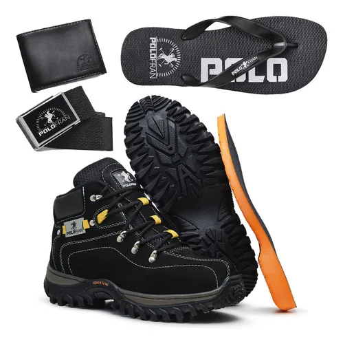 Kit Bota Masculina Adventure Coturno Botina + Brindes Oferta