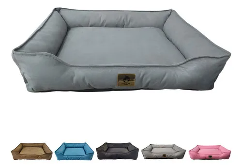 Caminha Macia Pet 60x50 Suede Retangular Enchimento De Fibra