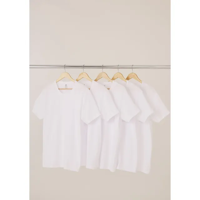Kit Com 5 Camisetas Masculinas Básicas Hering