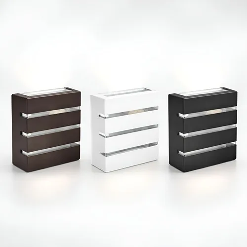 Kit 2 Luminária Arandela 3 Frisos 110/220v Interno Externo