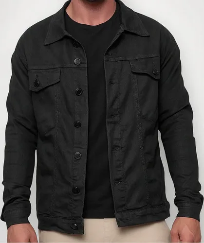 Jaqueta Masculina Sarja Jeans Slim Cores Clássicas Premium
