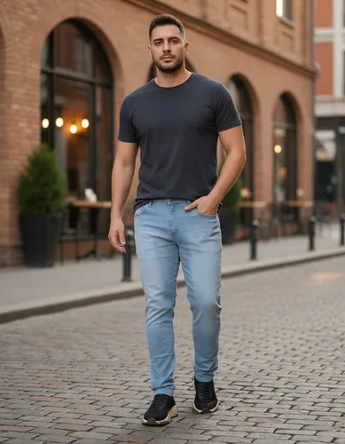Calça Plus Size Masculina Jeans Escuro Com Elastano Lycra