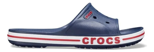 Chinelo Crocs Bayaband Slide Navy/pepper