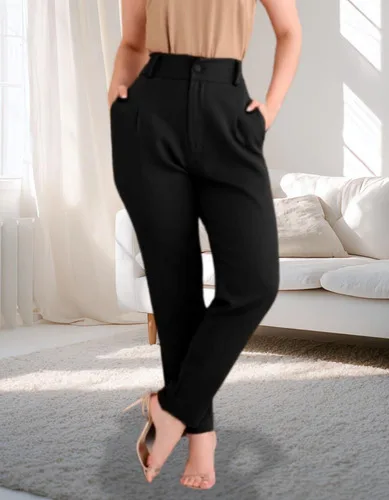 Calça Feminina De Alfaiataria Para Trabalhar Casual E Luxo