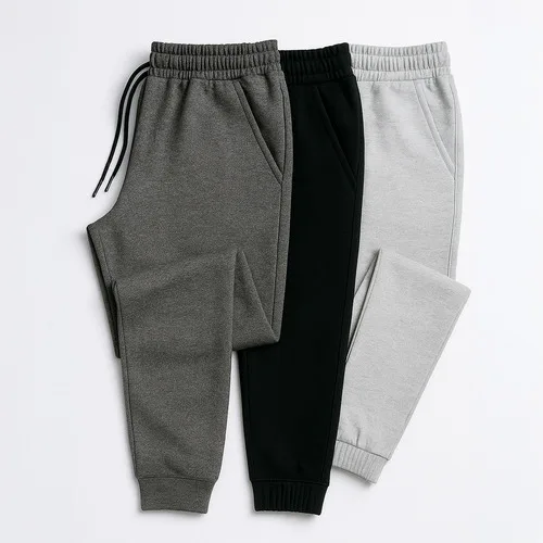 Kit 3 Calças Moletom Masculina Slim Fit Jogger Para Academia