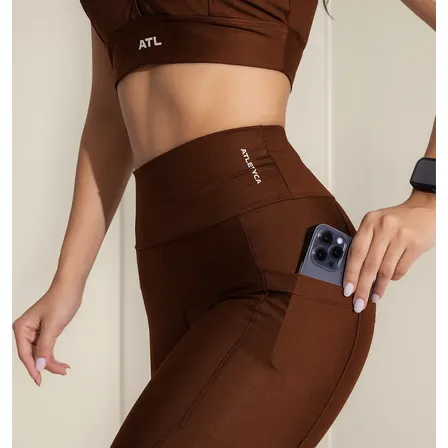 Calça Legging Com Bolso Lateral Fitness Feminino Atletyca