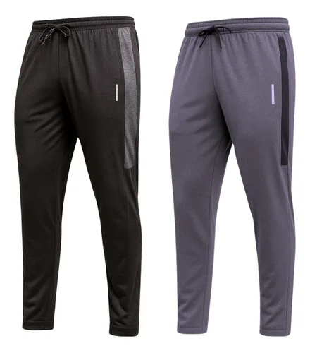 Kit 2 Calças Masculinas Jogger Tactel Com Elastano Academia