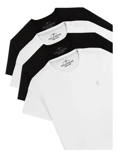Kit 4 Camisetas Masculinas Premium Polo Wear Sortido