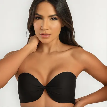 Sutiã Sem Alça Com Bojo Alta Sustentação Liso Confortável