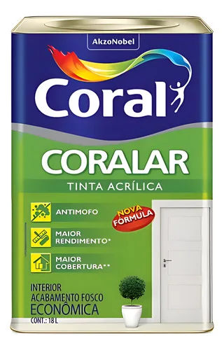 Tinta Coralar Acrílica Anti Mofo Coral Escolha Sua Cor!!