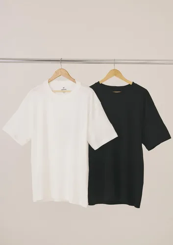 Kit Com 2 Camisetas Masculinas Básicas Relaxed Hering Adulto