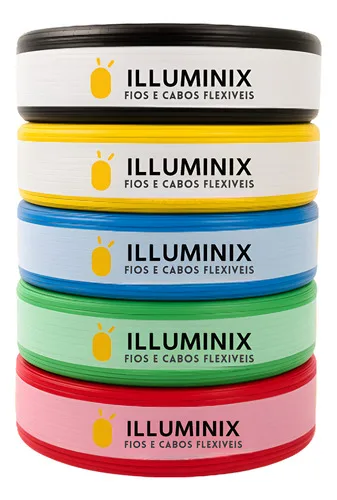 Cabo Flexivel 2,5mm Rolo Com 100 Metros 750v Fio Unipolar