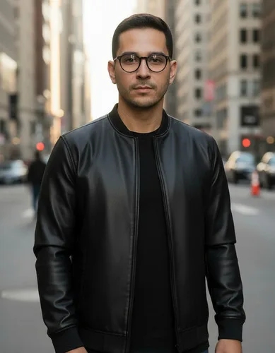 Jaqueta Bomber Courino Masculina Preta Com Zíper