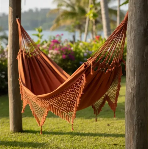 Rede De Dormir Descanso Casal Life Reforçada - 3,50x1,40m