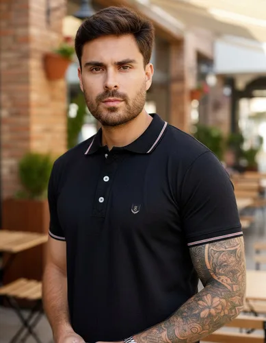 Camisa Polo Masculina Slim Camiseta Básica Algodão Premium