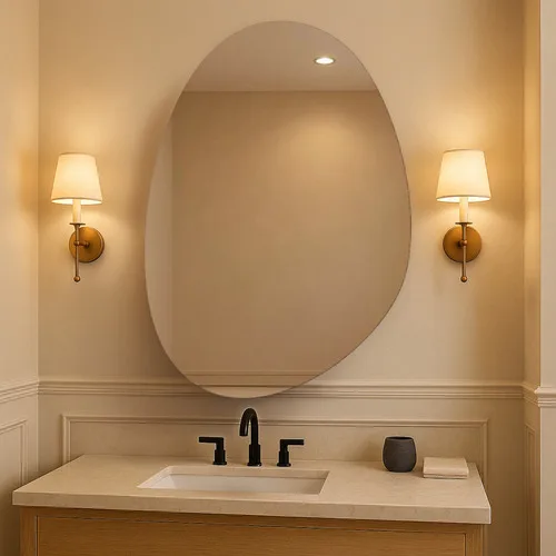 Espelho Vildrex Milão 70x50cm Lapidado Design Moderno Luxo