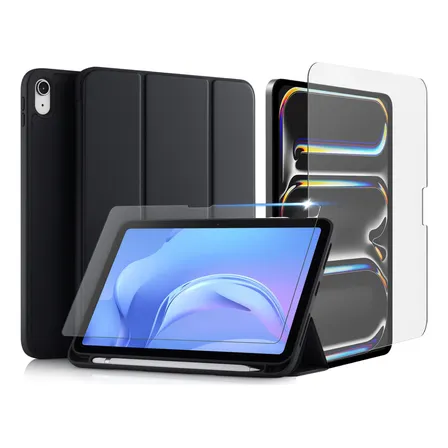 Capa Case Para iPad 11a Geração A16 + Película De Vidro 3d