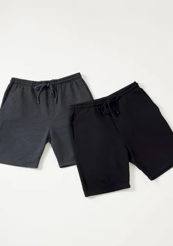 Kit Com 2 Bermudas Básicas Masculinas Em Moletom Hering