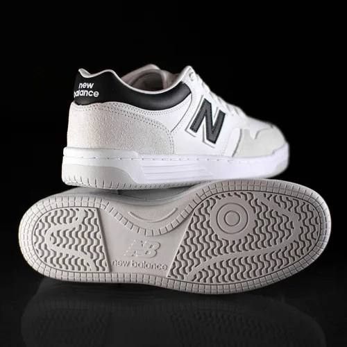 Tênis Retrô New Balance 480 Low Cinza Branco Macio Masculino