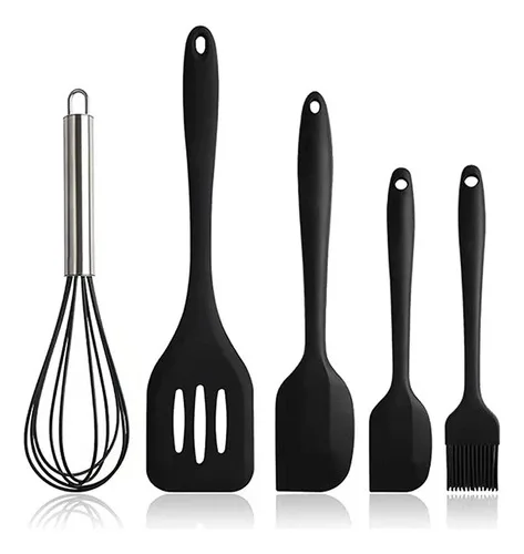Jogo De Cozinha Kit5 Peças Utensílios De Cozinha Em Silicone