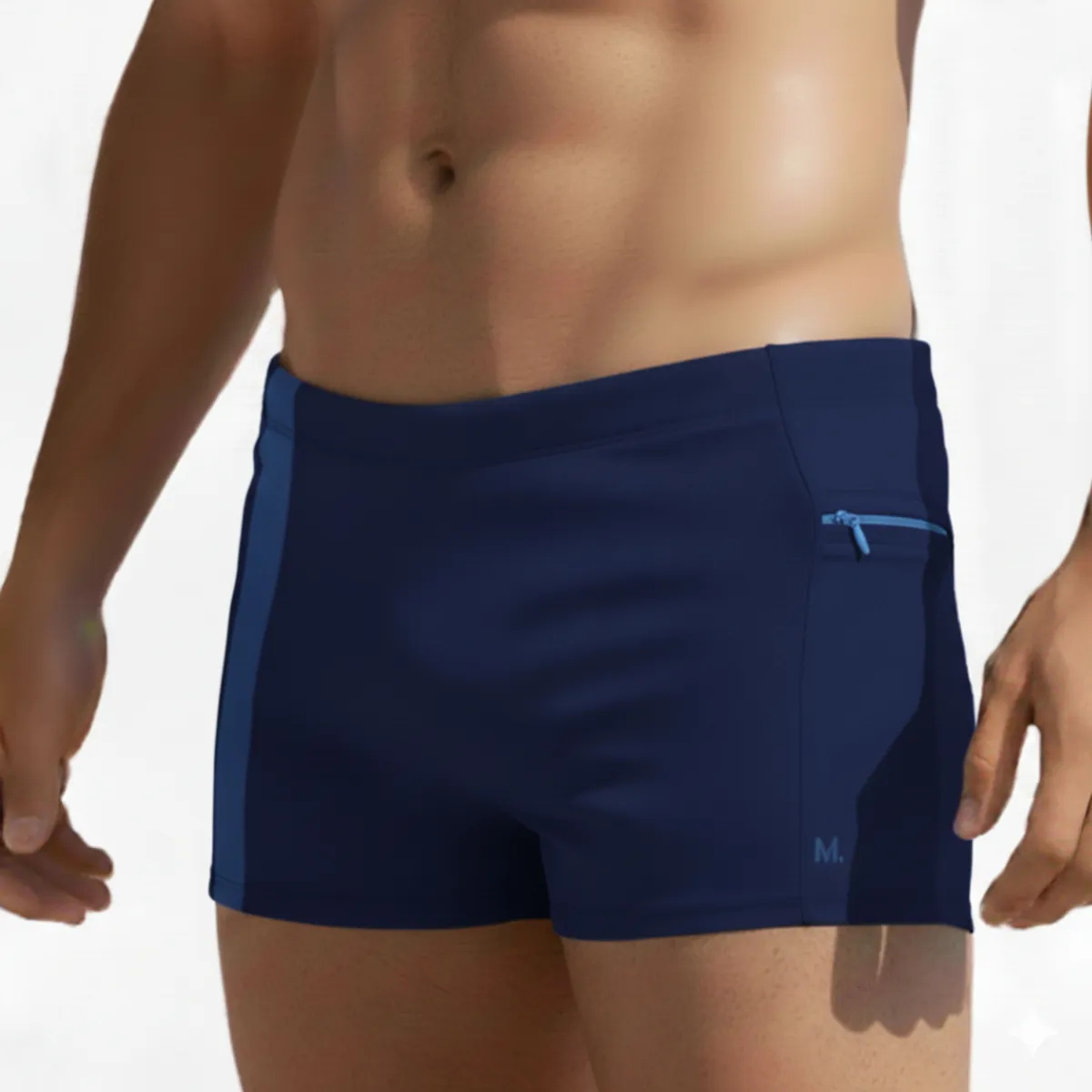 Sunga Boxer Masculina C/ Bolso Praia Natação Uv Dryfast Mash
