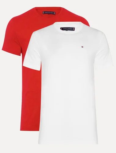 Kit Camisetas Tommy Hilfiger Essential Vermelha/branca