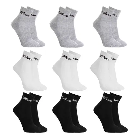 Kit 9 Pares Meias Wilson Cano Médio Masculino Adulto