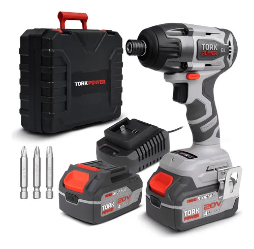 Parafusadeira Impacto Industrial Tork 200nm Sem Fio 23k Rpm