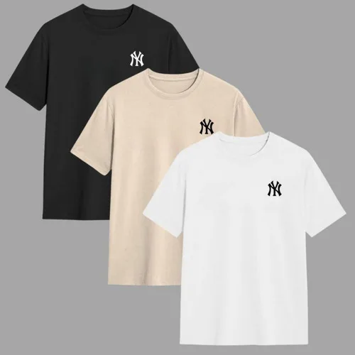 Kit 3 Camisetas Masculina Blusa Fio 30.1 Camisa 100% Algodão