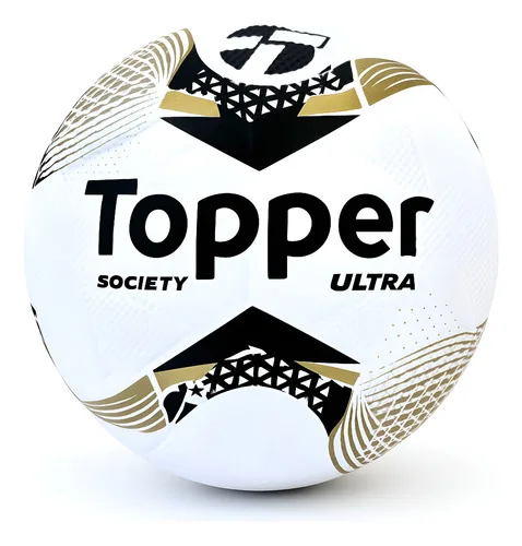 Bola De Futebol Society Topper Ultra Colagem Dupla Oficial
