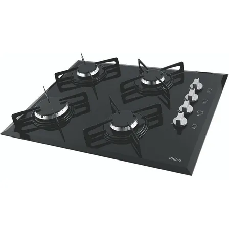 Cooktop 4 Bocas A Gás Cook Chef 4 Preto Philco