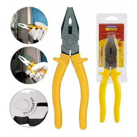 Tramontina 1001108 alicate universal 8" 1000V color amarelo