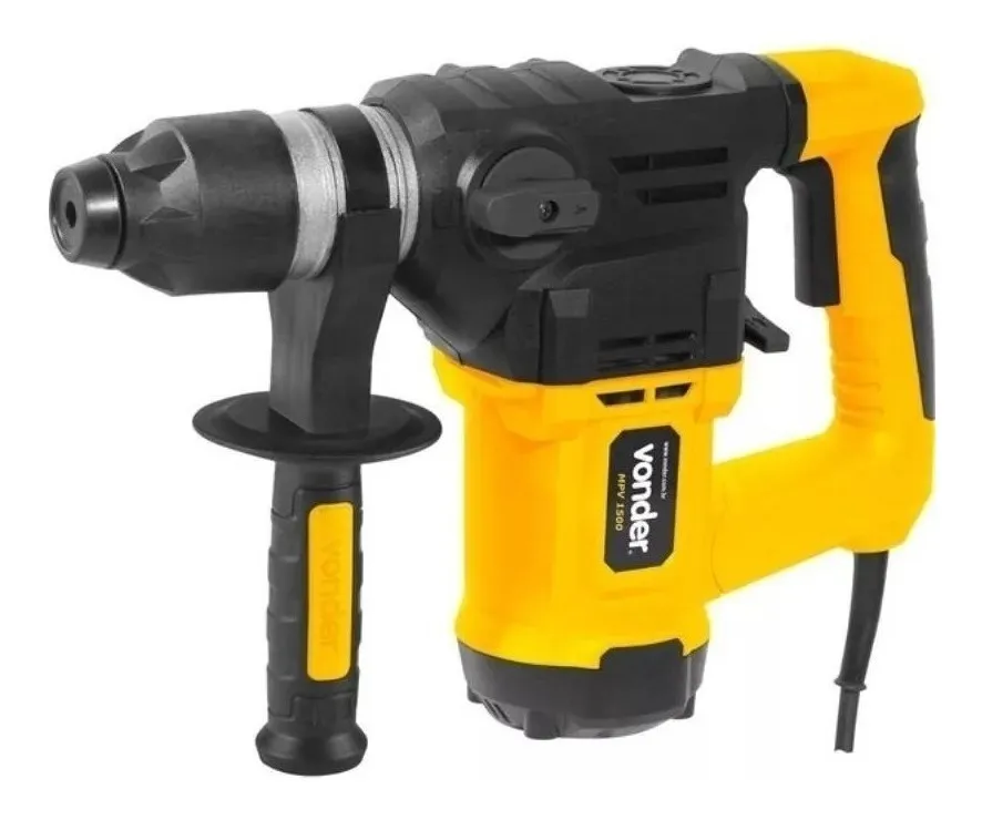 Martelete Perfurador rompedor 1500w MPV 1500 Vonder Cor Amarelo Preto Frequência 50 Hz/60 Hz